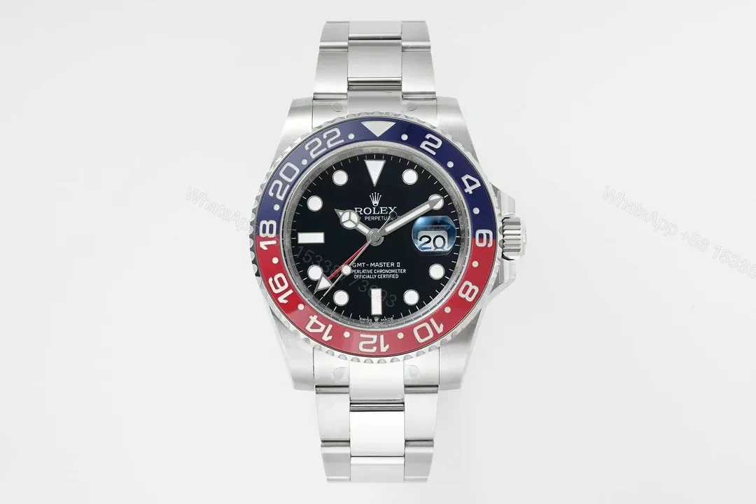JB Factory Clean Factory EWE V5 GMT Red Blue Ceramic Watch — view 1