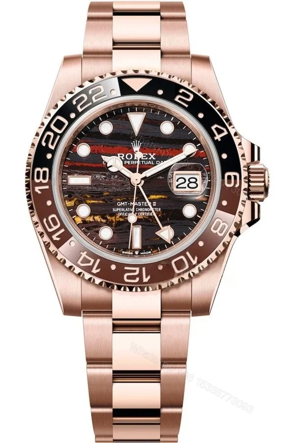Rolex Super Clone Watches 1:1 Iron Tiger Eye GMT-Master II 126715CHNR Oyster — view 1