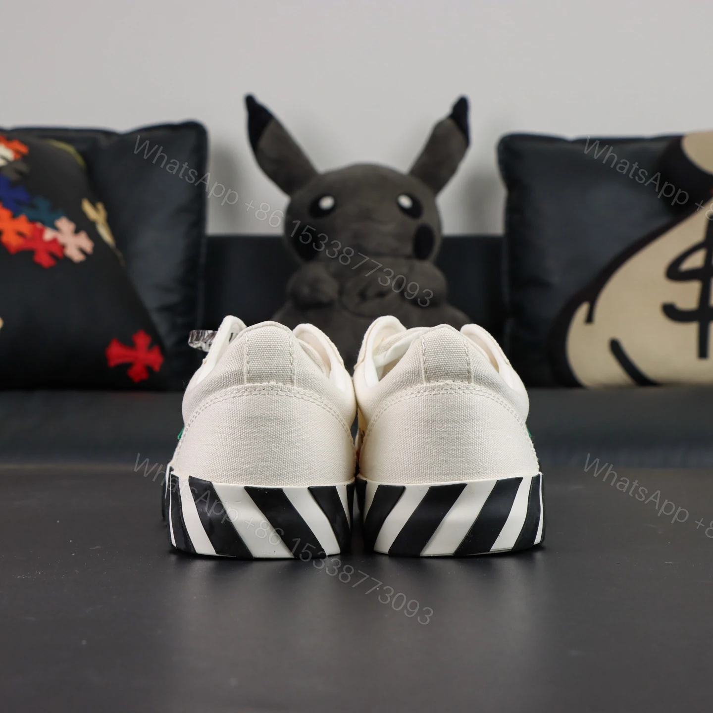 View 7 of Off White Low Vulcanised White Green