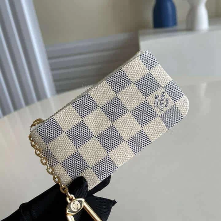 View 5 of N62659 Louis Vuitton Key Pouch Damier Azur Coated Canvas – RRG052