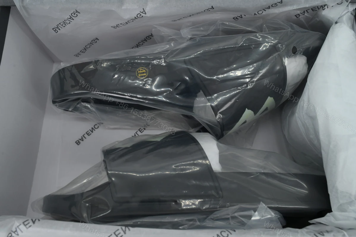 View 5 of Balenciaga Round-Toe One-Strap Slippers