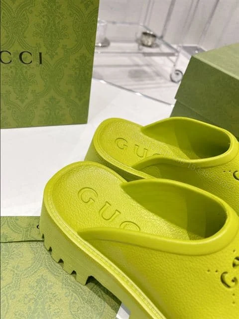 View 8 of GUCCI WONMEN’S PLATFORM PERFORATED G SANDAL – SDG016