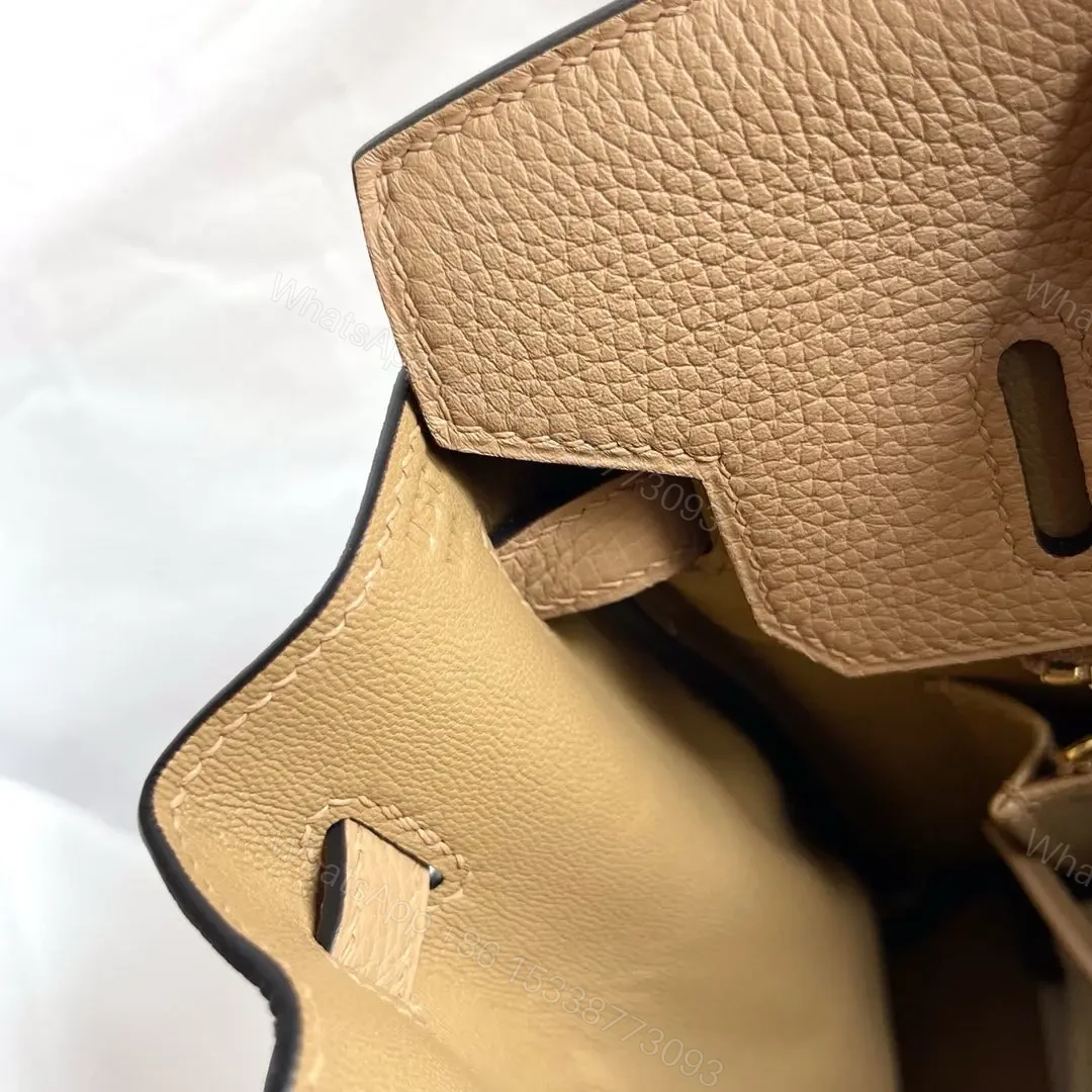 View 10 of HN Birkin Beige Togo 25 Gold Hardware