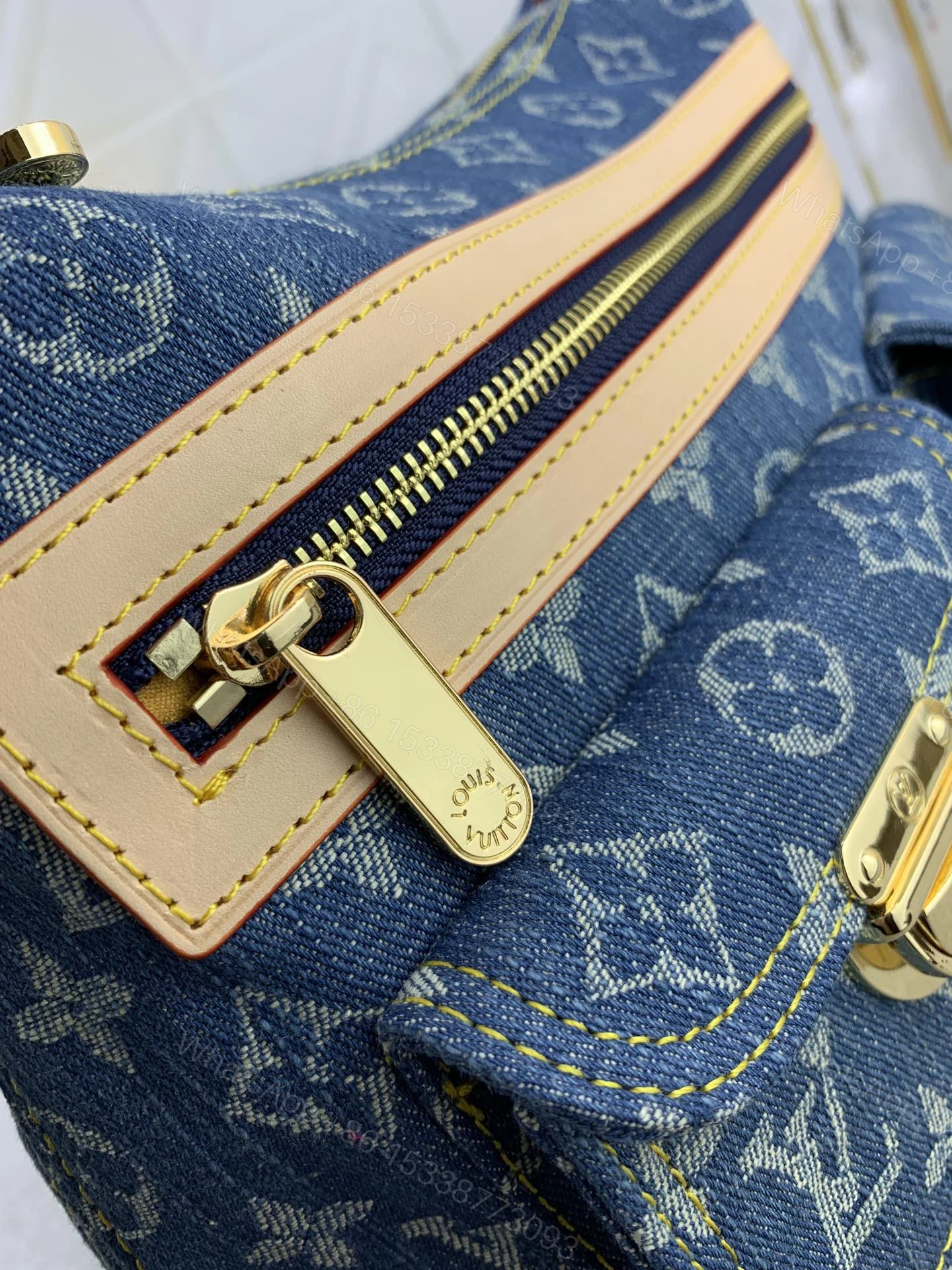 LV Baggie PM Monogram Denim Blue — view 2