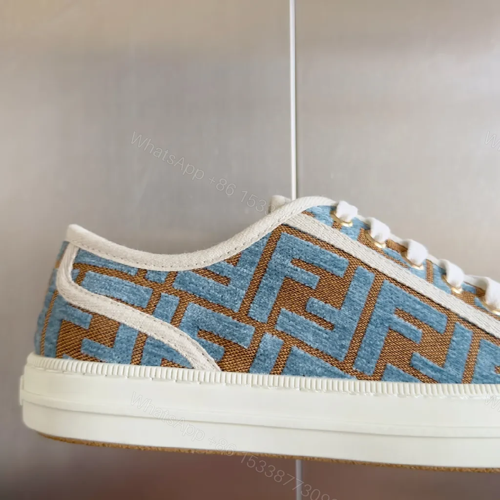 View 2 of Patterned Luxe Sneakers with Signature Detailing