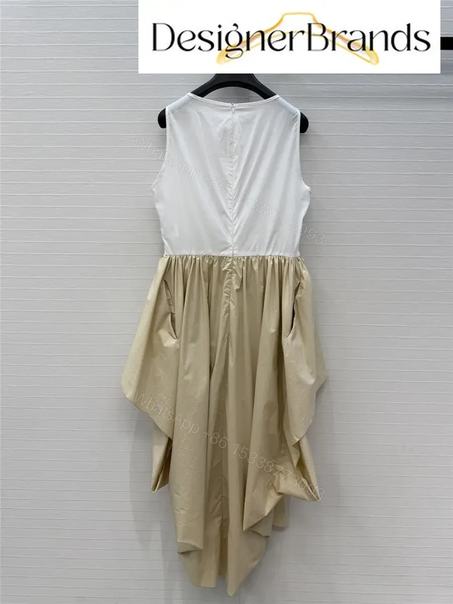 View 8 of LOEWE Paulas Ibiza Asymmetric Ruffled Cotton Dress
