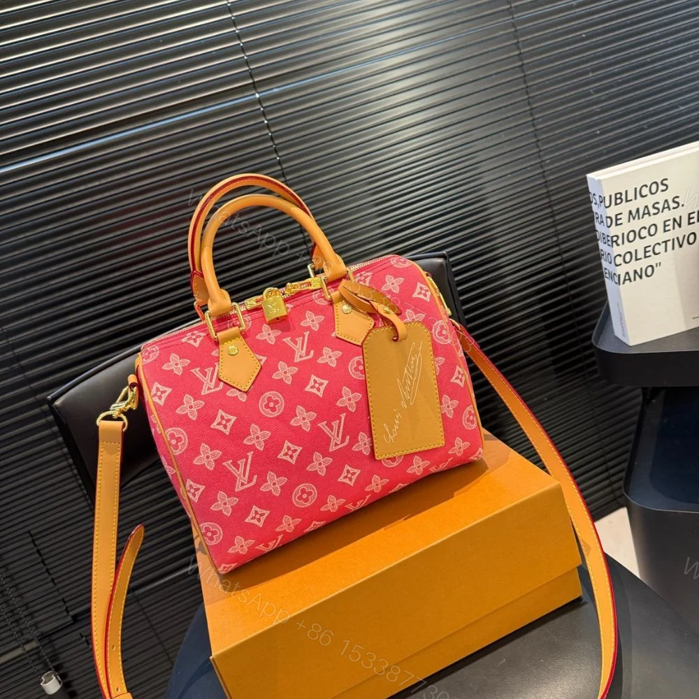 View 2 of Louis Vuitton Speedy Bandouliére 25 Monogram Origine Rose Ribbon Pink 25Cm M27528