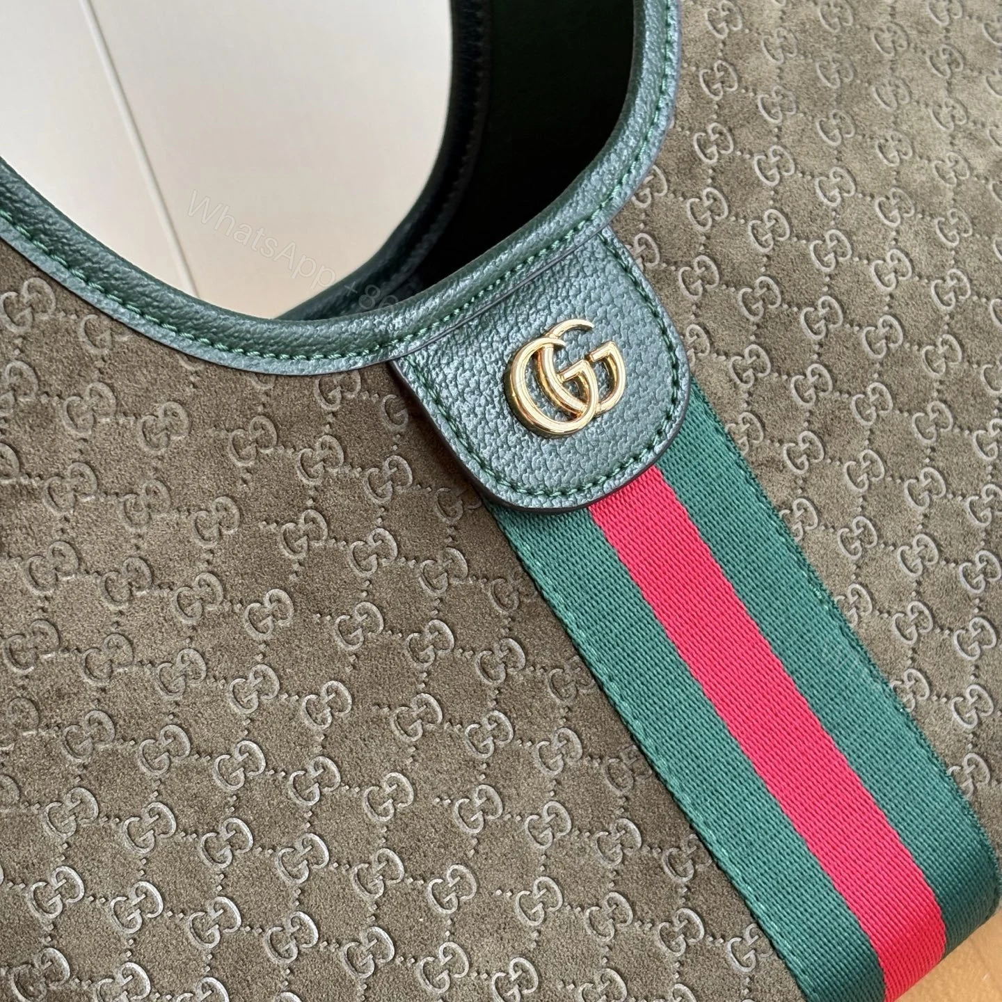 View 5 of Gucci Giglio Small Tote Bag Dark Green 25Cm