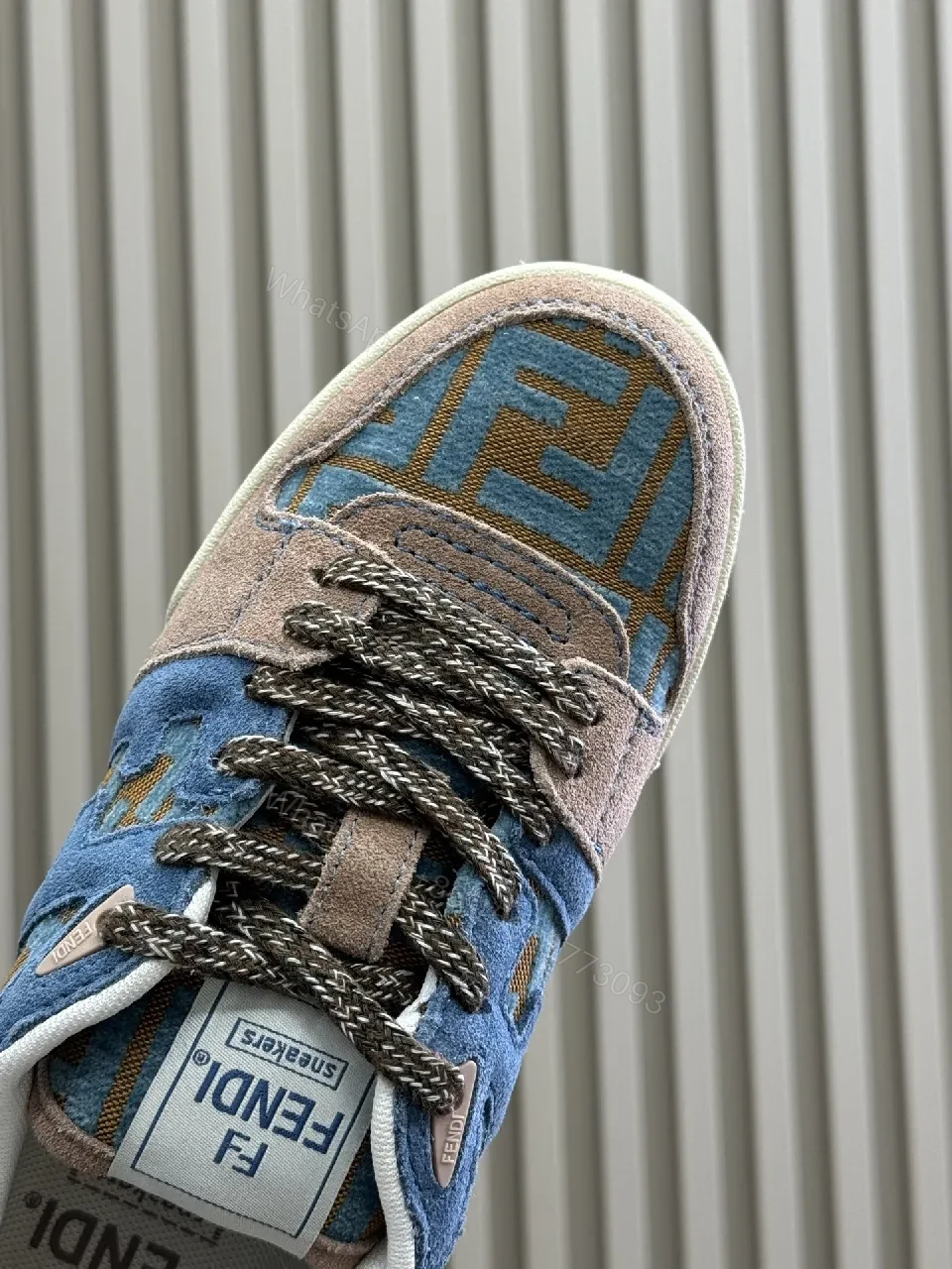 View 2 of Colorful Luxury Trainers: Suede/Textile, Signature Detailing