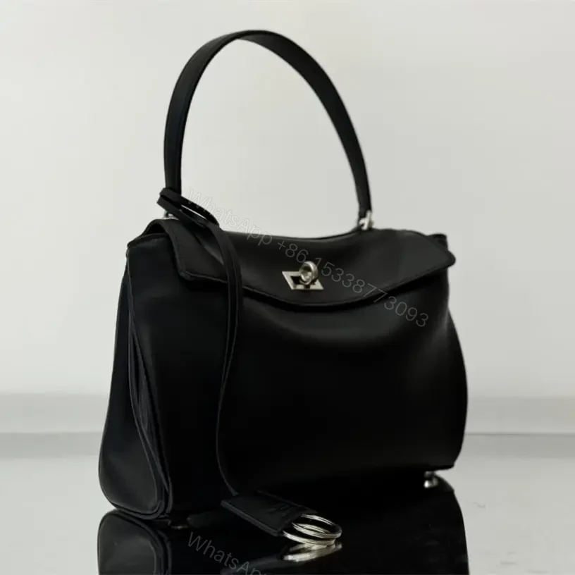 View 3 of 高仿Balenciaga*Rodeo系列6U1000小牛皮手袋黑銀小號號免檢版