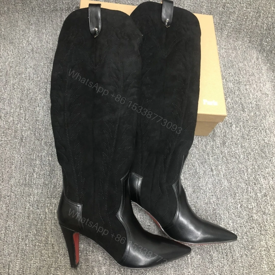 View 6 of CHRISTIAN LOUBOUTIN SANTIA BOTTA 85 BOOTS BLACK 3220701BK01
