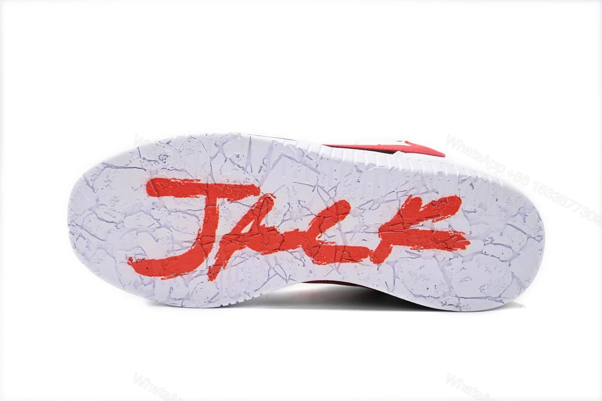 View 4 of Travis Scott x Jordan Cut The Check Nice Kicks Black White Red FZ8117-407