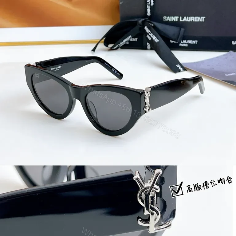 Chic Cat-Eye Sunglasses: YSL-Inspired, UV400, Luxury Frame — view 1