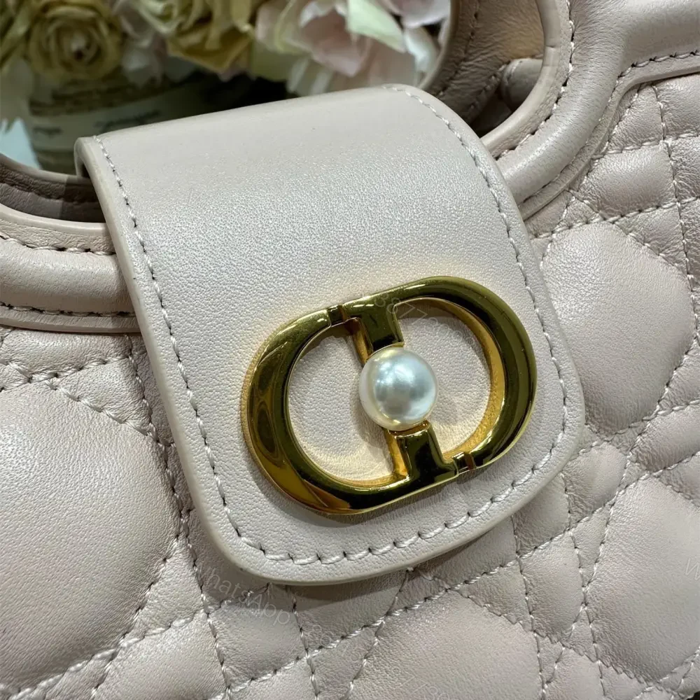 View 4 of 高仿Dior*JolieHandle系列S312M413環扣小羊皮手提包粉色免檢版