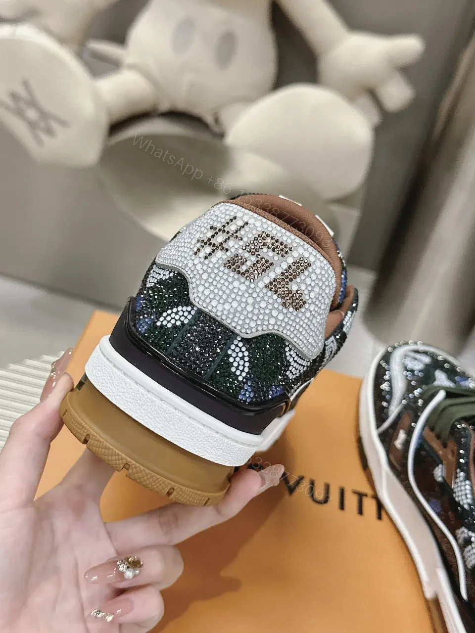 View 6 of Patterned Luxe Multicolor Glitter Sneaker – Luxe-Style High-Top