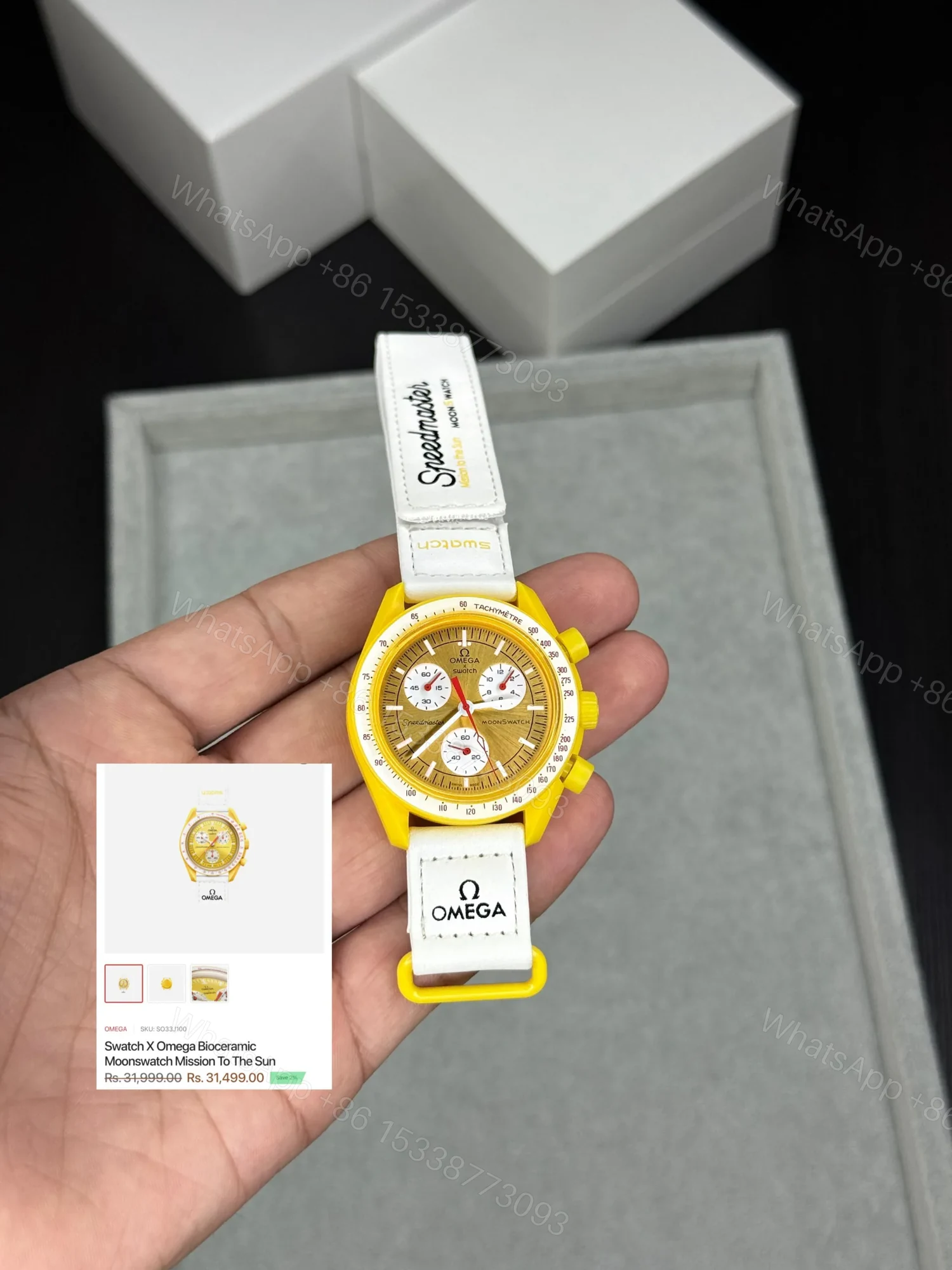View 2 of Omega x Swatch Bioceramic MoonSwatch Mission