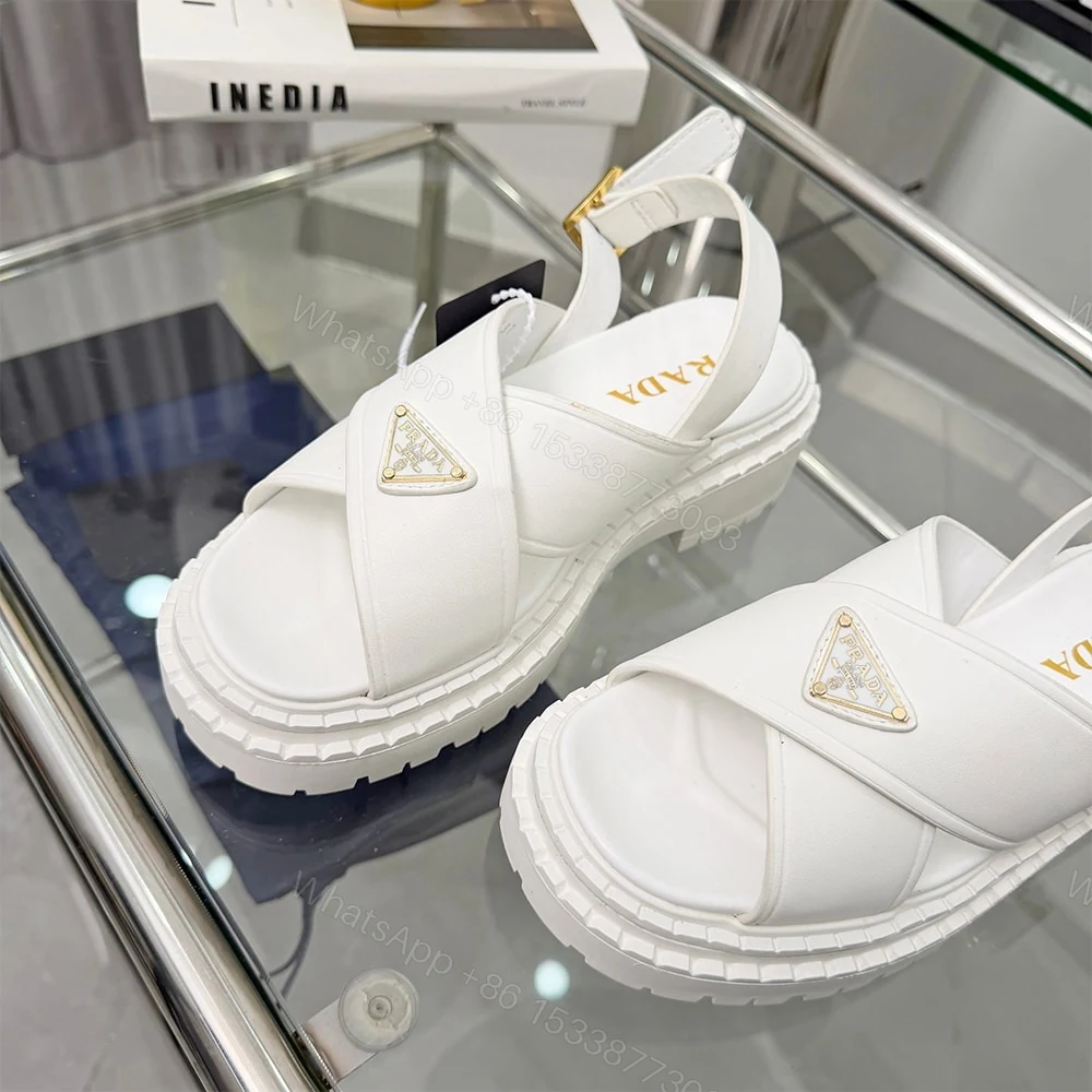 View 5 of PRADA Leather sandals 749453
