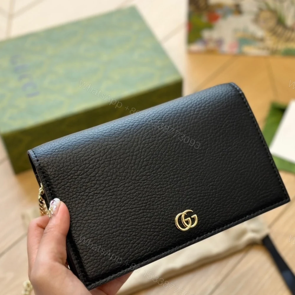 View 6 of Gucci GG Marmont Wallet On Chain Black 20Cm 497985 CAO0G 1000