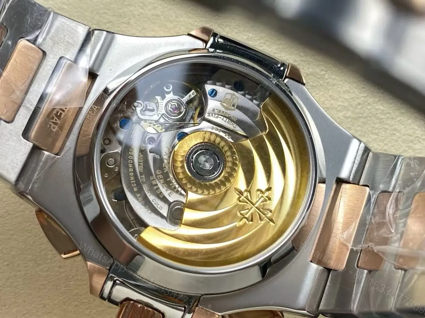 View 10 of Replica Patek Philippe Nautilus Chronograph Date Two-Tone 5980/1AR-001