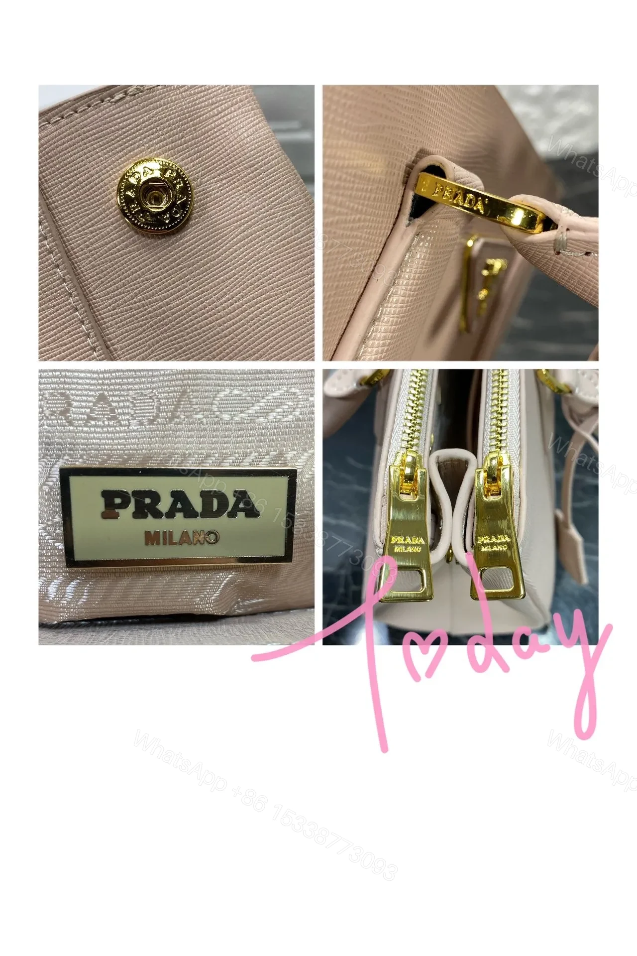 View 5 of PRA GALLERIA 32 BAG IN BEIGE SAFFIANO LEATHER