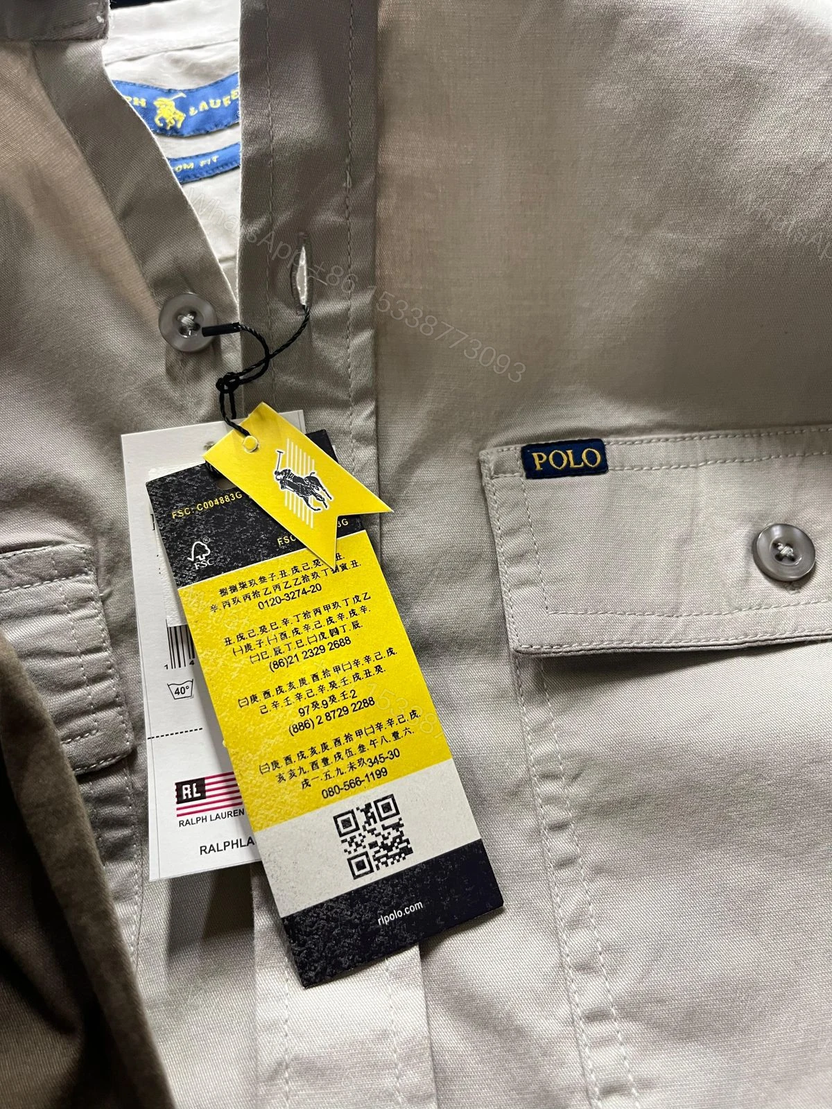 View 8 of FIRST COPY RALPH LAUREN DOUBLE POCKET CARGO SHIRT