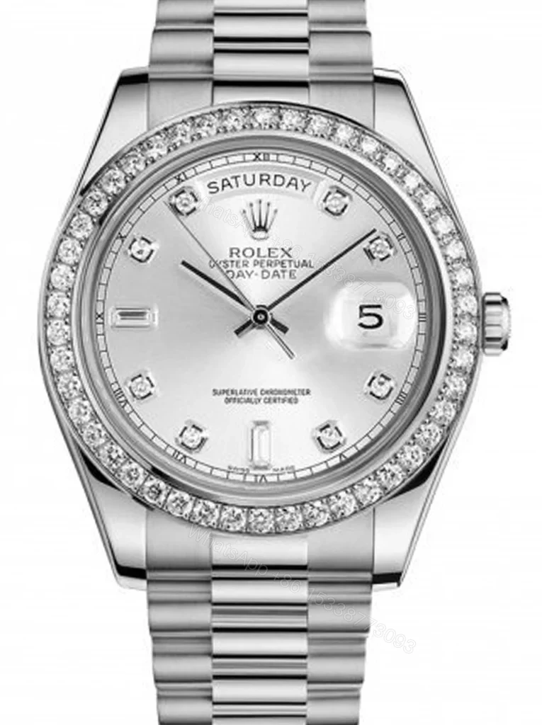 Replica Rolex Day-Date Silver Dial 118346 36 mm — view 1