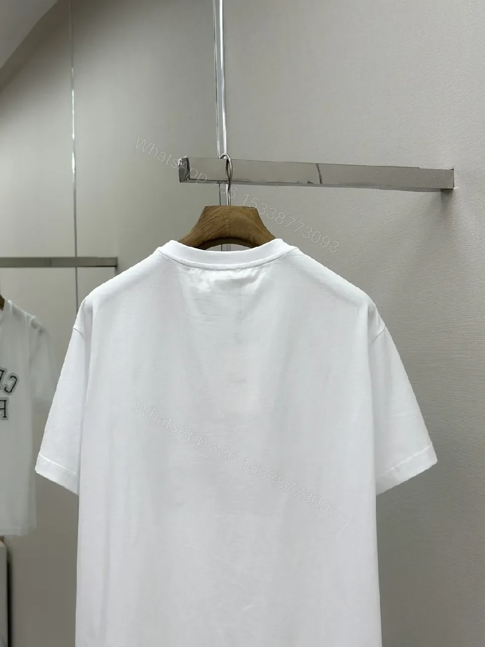 View 9 of Graphic-Centric White Tee: Premium Cotton, Bold Paris Graphic