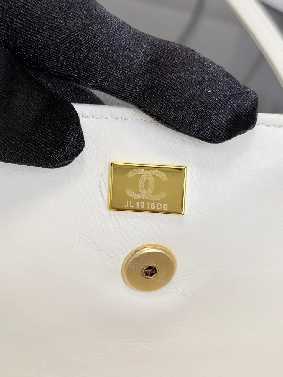 View 2 of White Calfskin Mini Flap Bag: Luxe Designer-Inspired Style