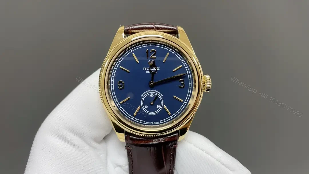 Rolex Perpetual 1908 Black Dial Yellow Gold Dress Edition 39mm 52506-BLACK-GOLD — view 1