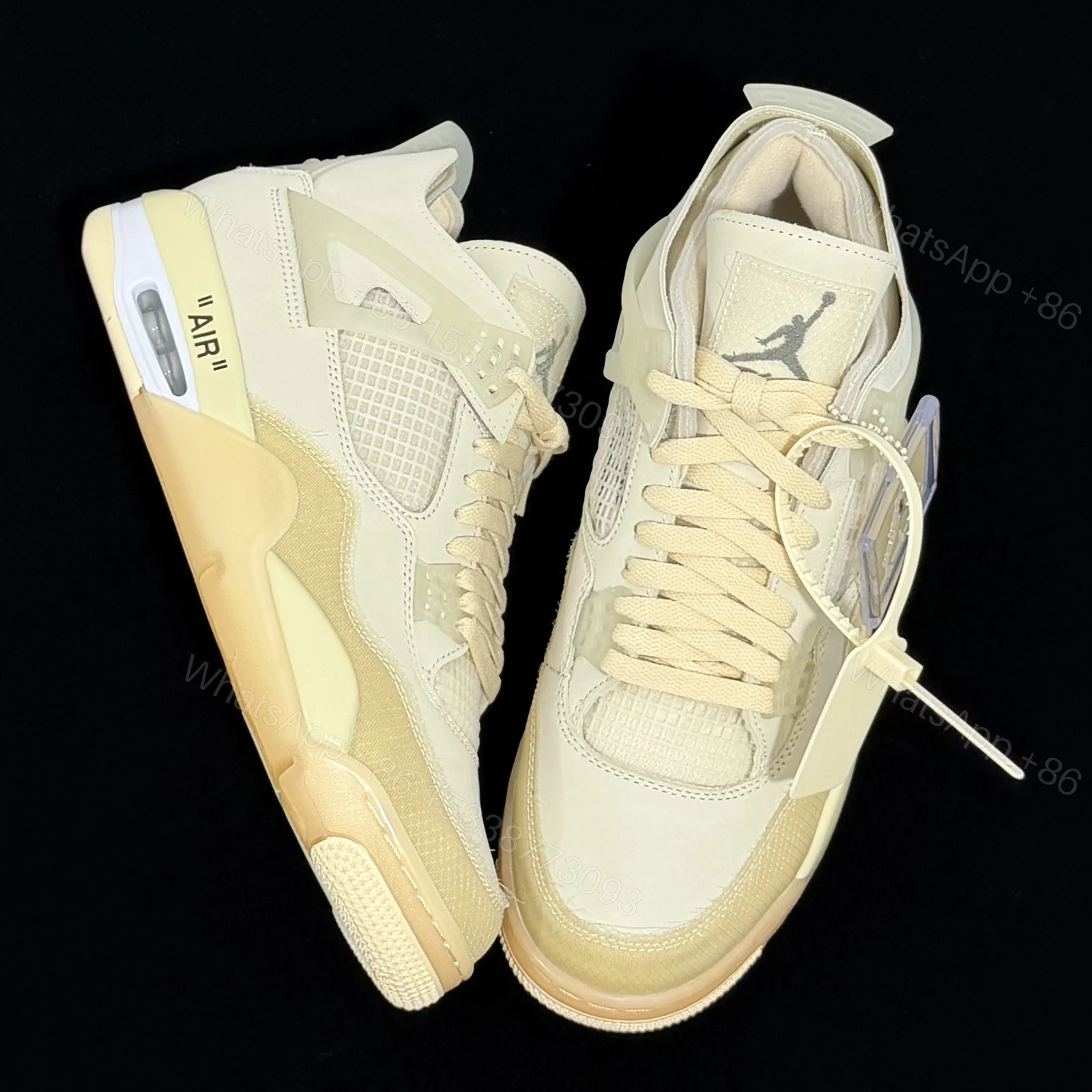 View 8 of Air Jordan 4 Retro Off-White Sail Reps