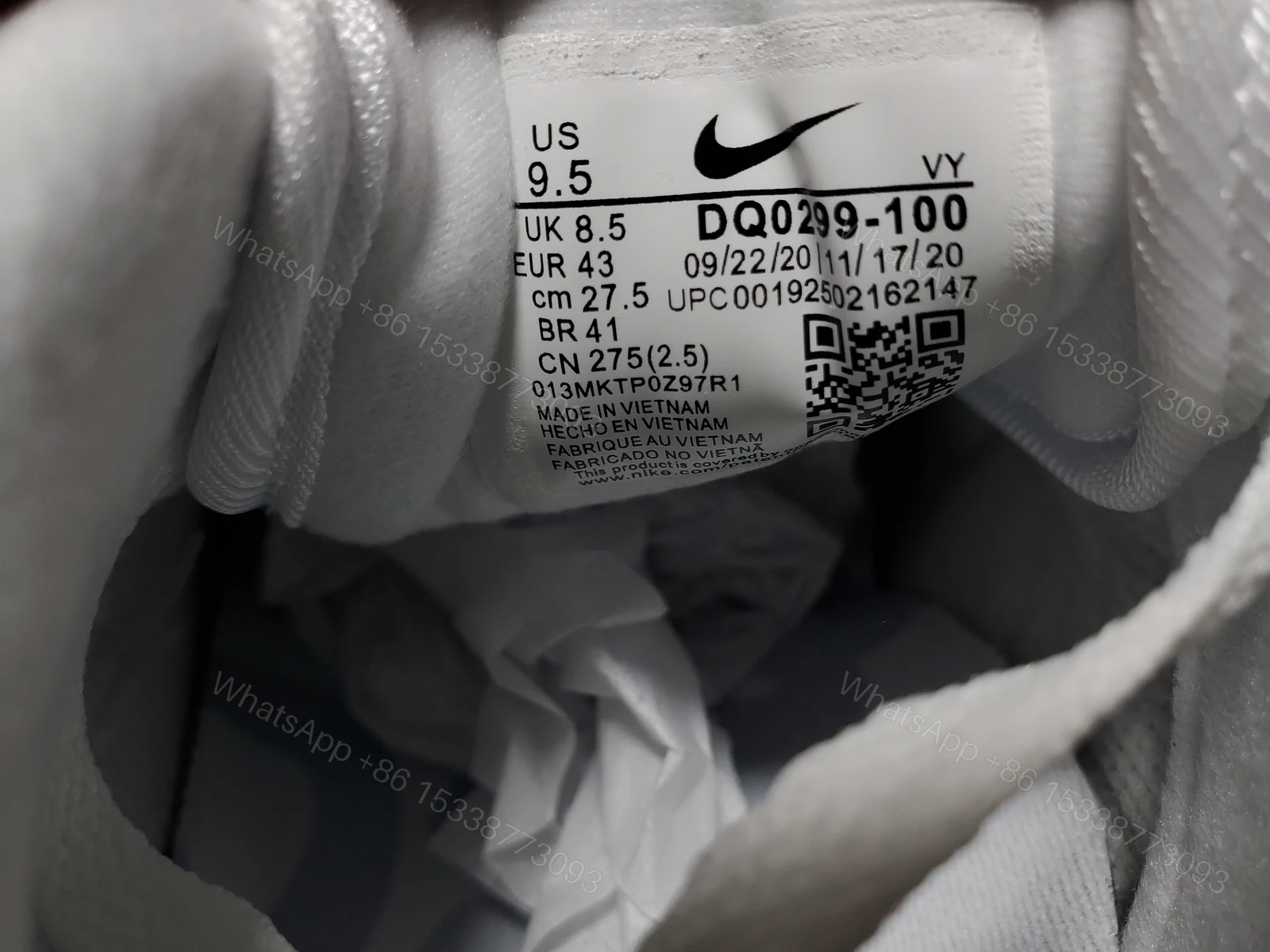 View 7 of Patta x Nike Fake Air Max 1 white DQ0299-100