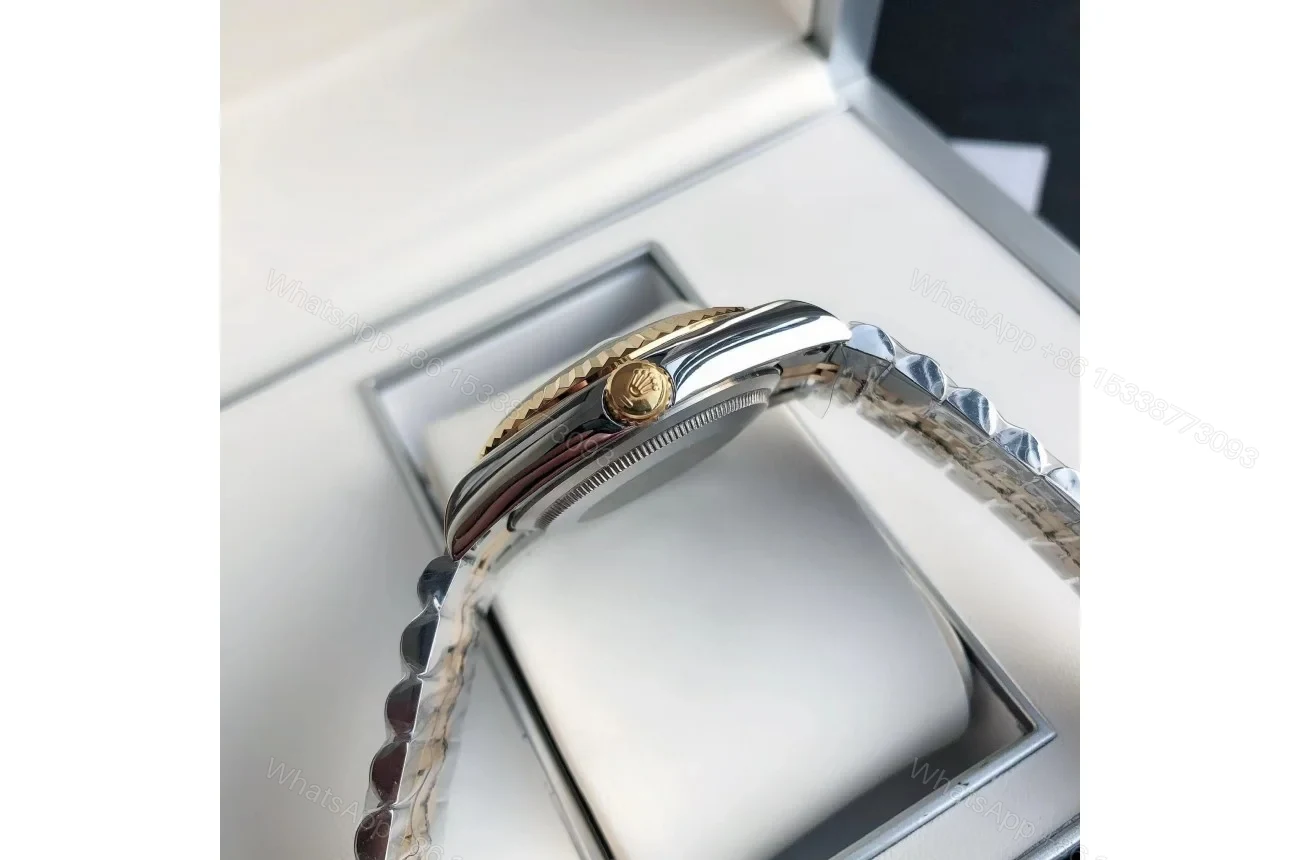 View 9 of Replica Rolex Datejust RG/SS Jub Green/Dial 36/28 mm