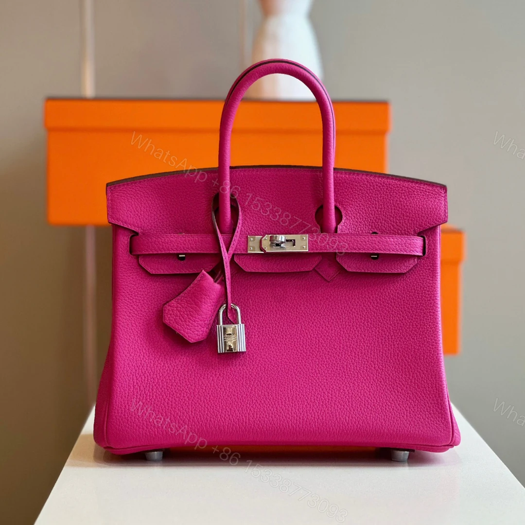Hermes Birkin 25 Pink Togo leather Palladium Hardware — view 1
