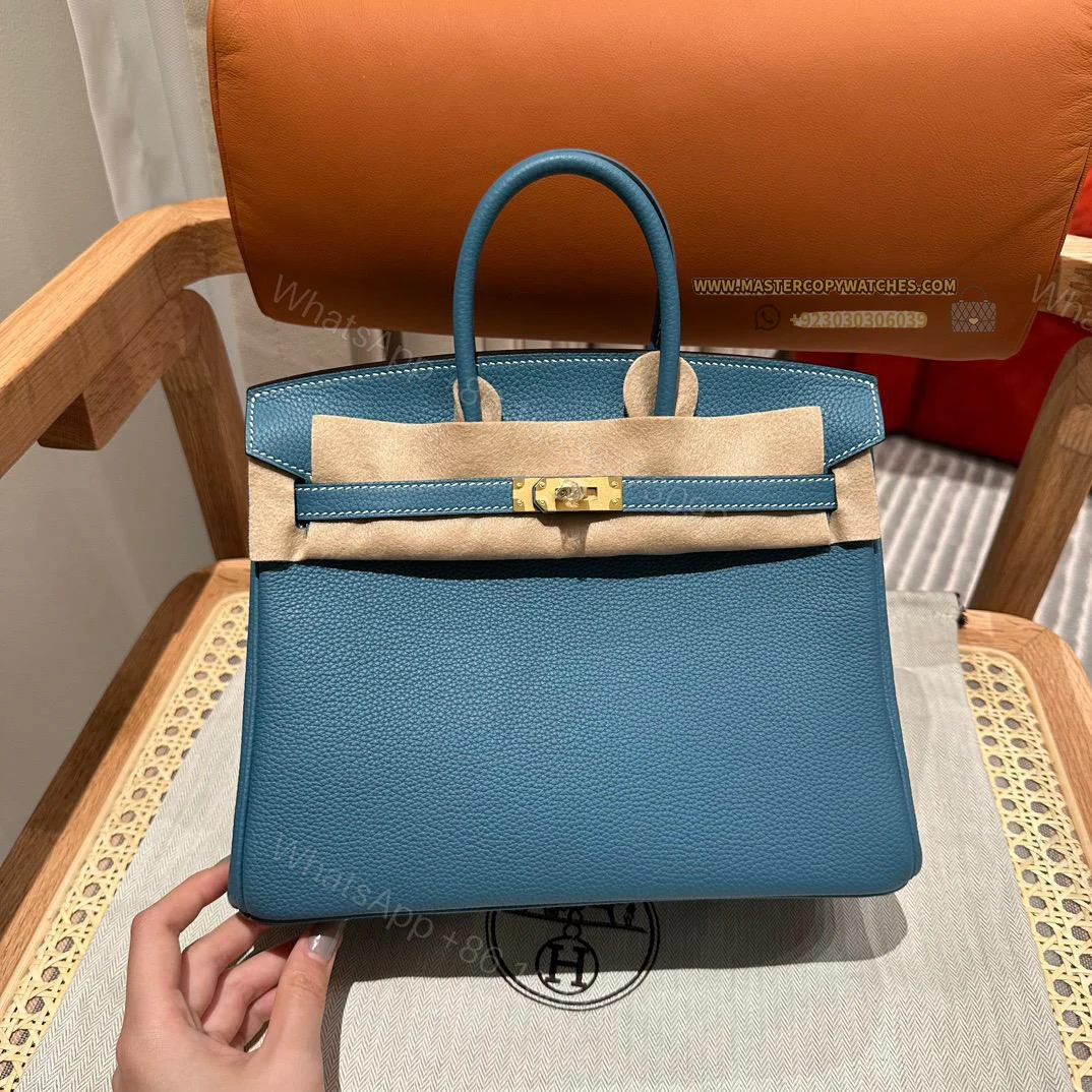 Hermes Birkin 30 Bleu Jean Togo — view 1