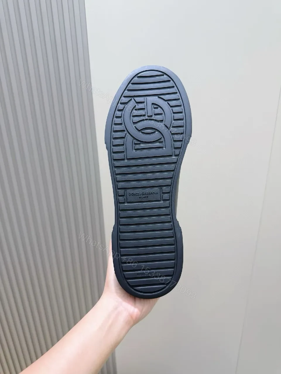 View 2 of Lux Black Leather Low-Top Sneakers: Subtle Brandless Luxe