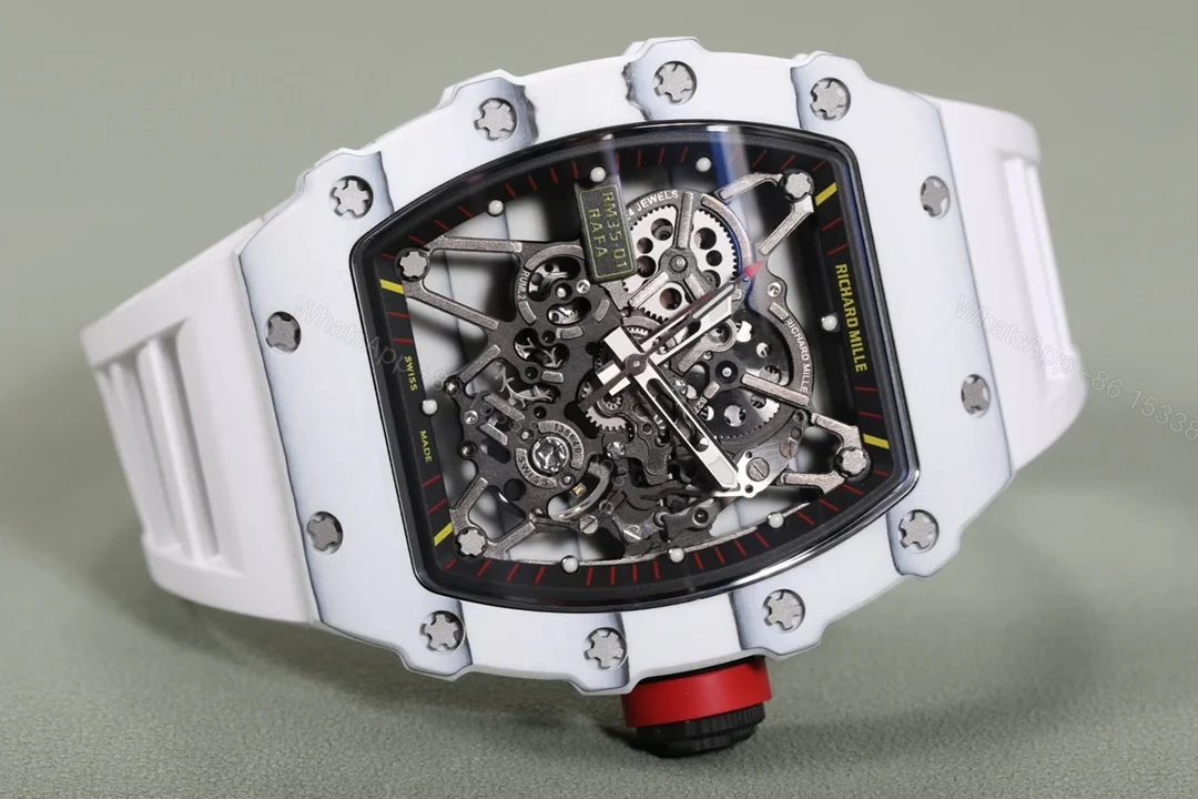 View 5 of Richard Mille RM35-01 White NTPT Carbon Fiber RMUL3 Men’s Watch RM35-01-WHITE-NTPT-RM3