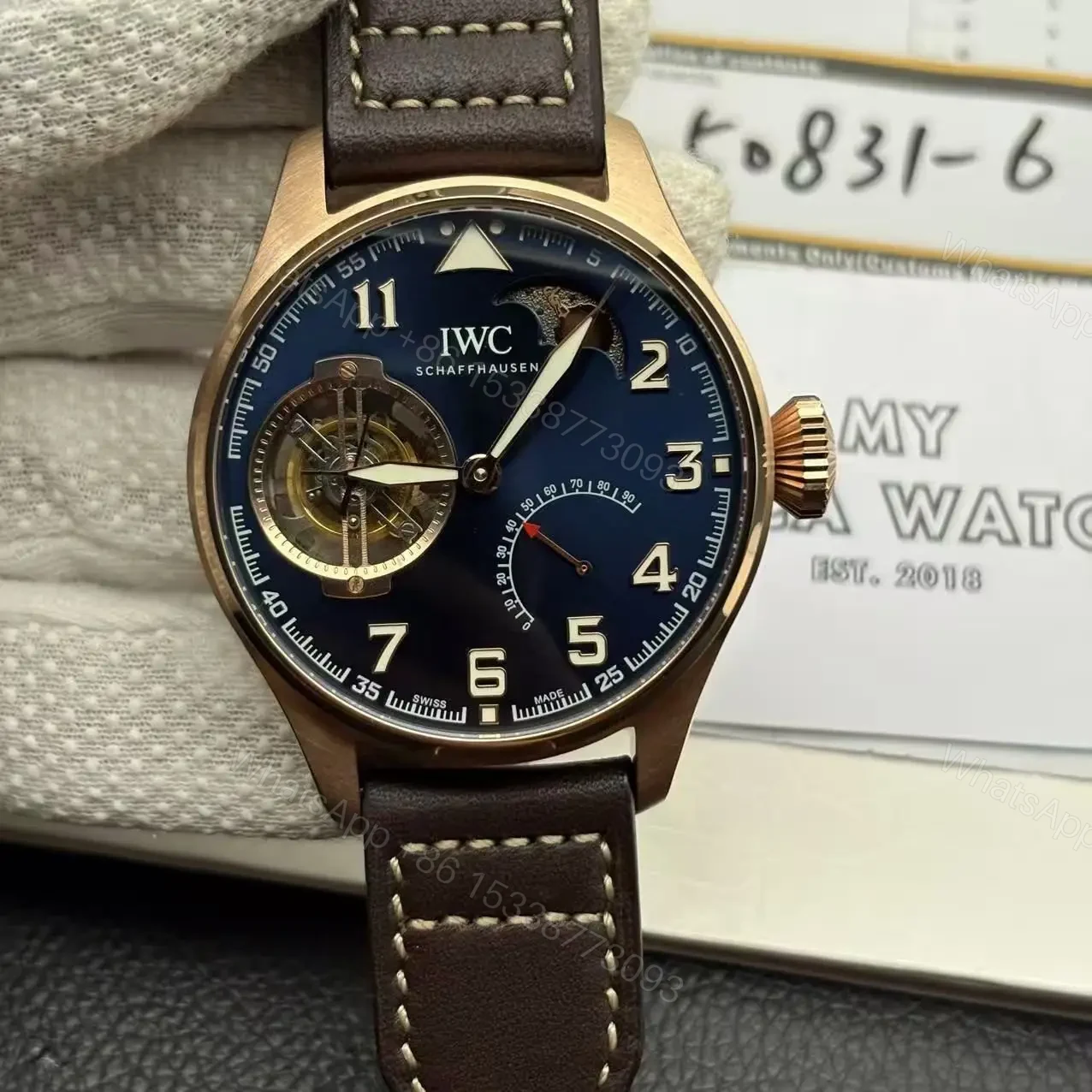 View 5 of Replica IWC Pilot’s Little Prince Tourbillon