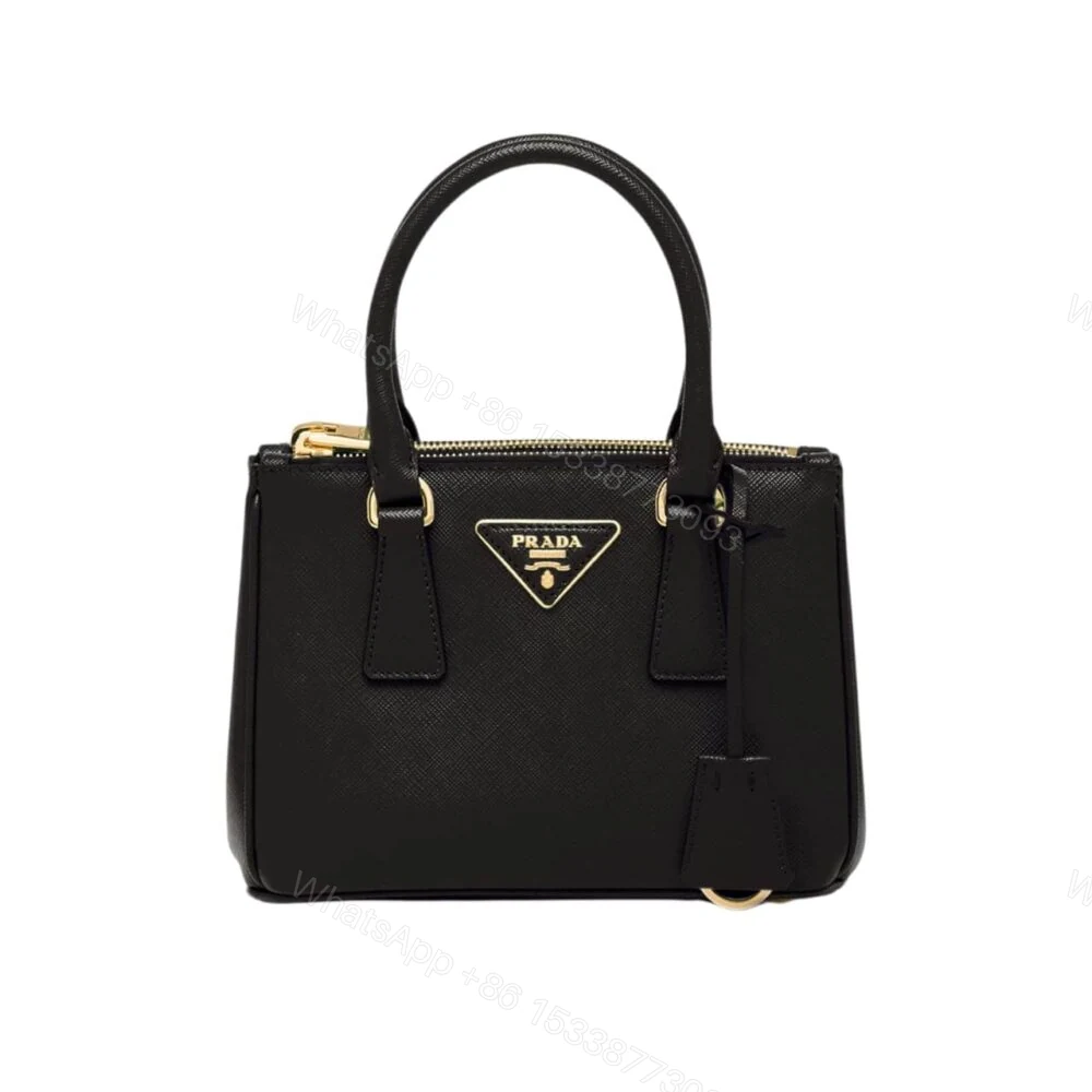 Prada Galleria Saffiano Mini Bag Black 20Cm — view 1