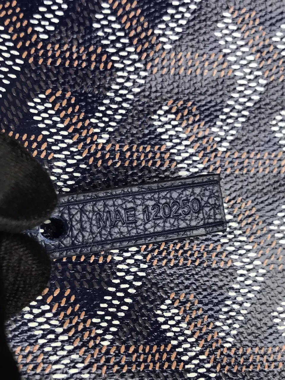 View 8 of Structured Patterned Shoulder Bag: Chevron Weave, Leather Trim