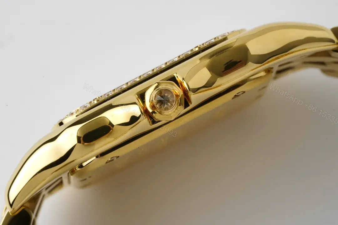 View 6 of Cartier Panthère de Cartier Yellow Gold 27x37mm Quartz Watch with Diamond Bezel