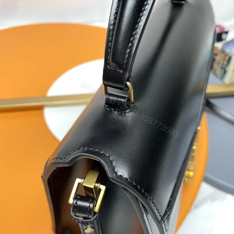 View 8 of Chic Geometry Crossbody Bag: Calfskin, YSL-Inspired Luxury