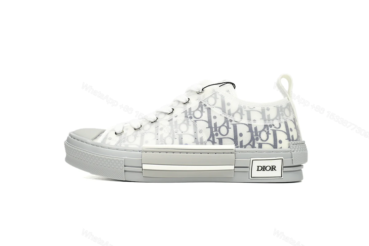 View 9 of Dior B23 HT Oblique Low Cut Blue Gray