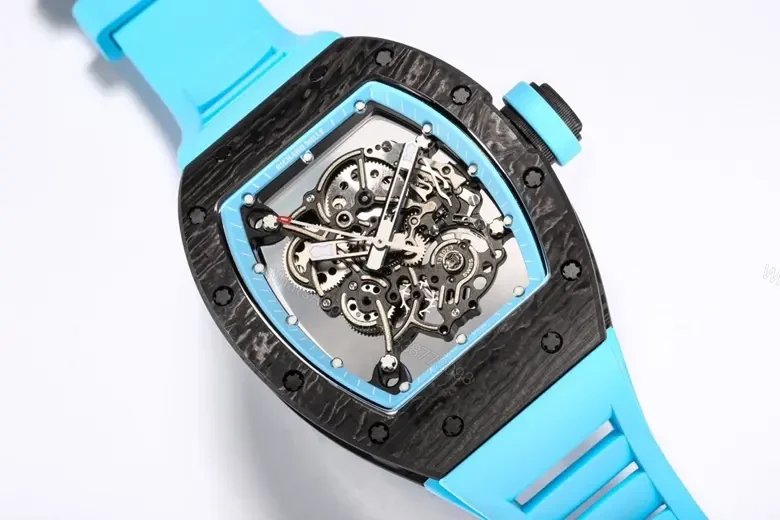 View 5 of EUR Factory Richard Mille RM055 Blue Carbon Watch