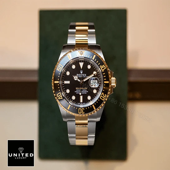 View 5 of Rolex Sea-Dweller Two Tone Black Dial 126603-0001 Oyster Replica
