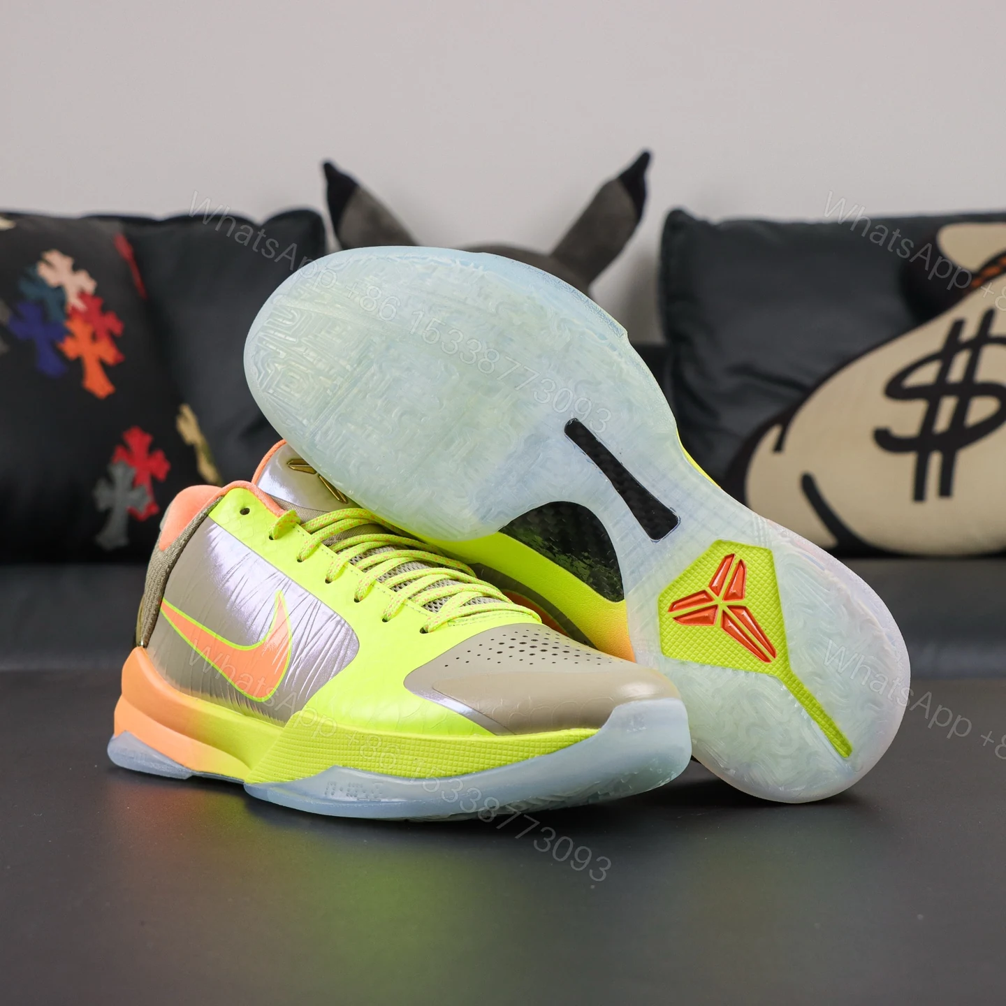 View 3 of Kobe 5 Protro “The Academy” Olive Gold Reps