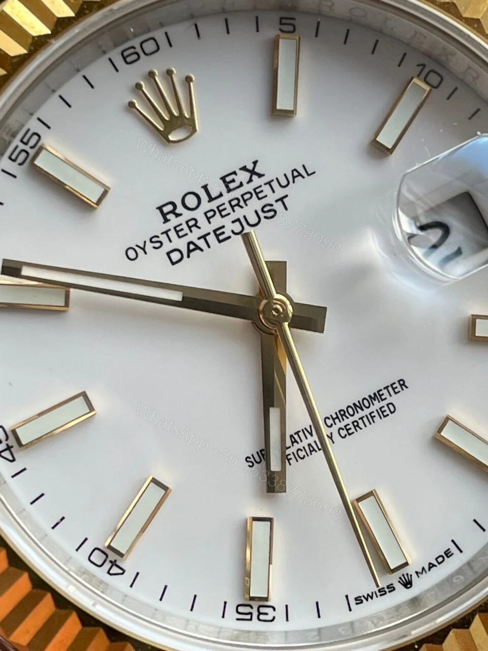 View 11 of EW Factory 1:1 Rolex DateJust 41 126333 SS/YG Best Edition 904L Steel White Stick Dial