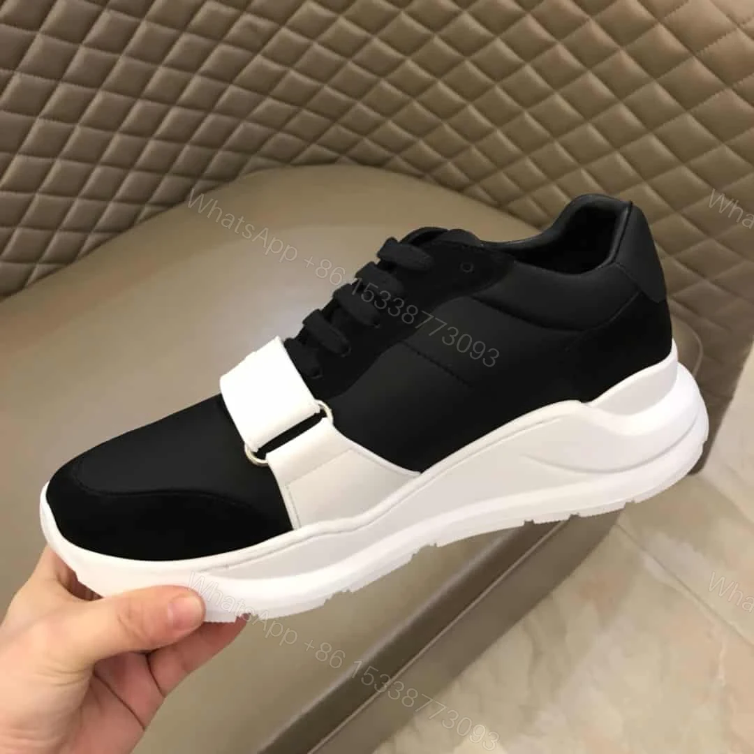 View 8 of BURBERRY SUEDE AND NEOPRENE HIGH-TOP SNEAKERS – BBR20