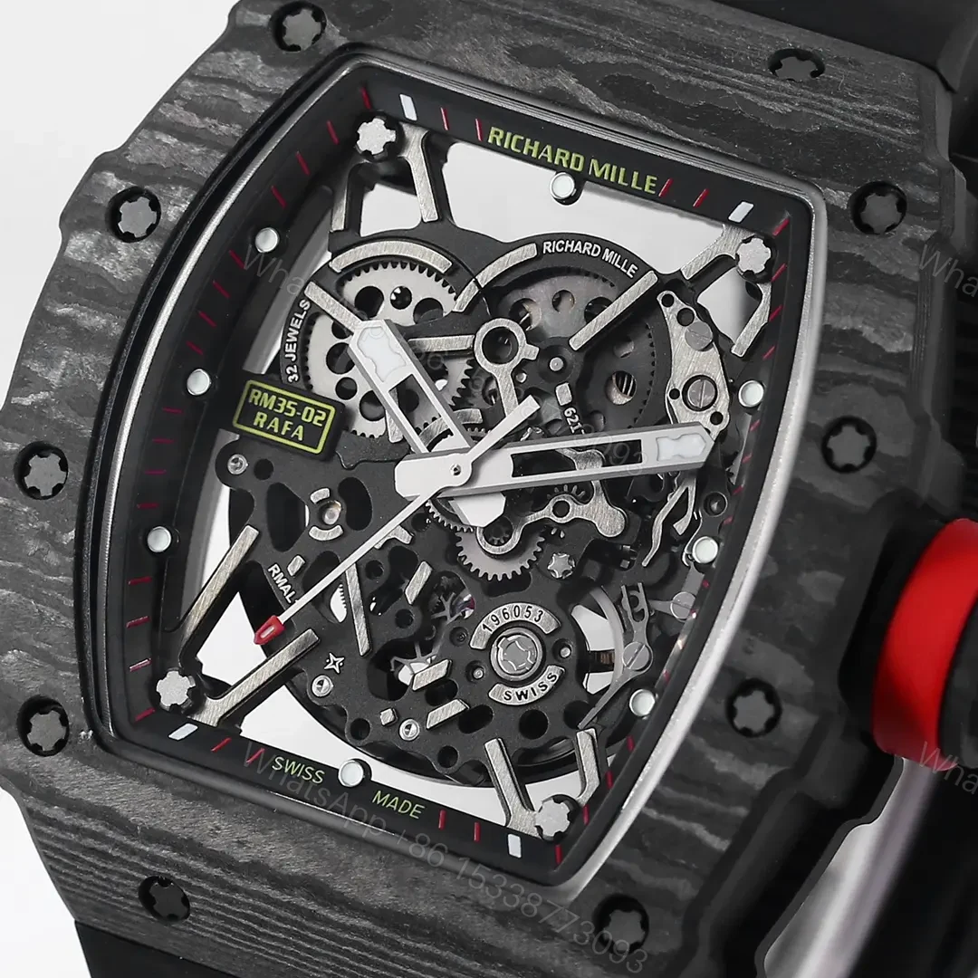View 6 of Richard Mille RM 35-02 Rafael Nadal Black Carbon Fiber Automatic Watch