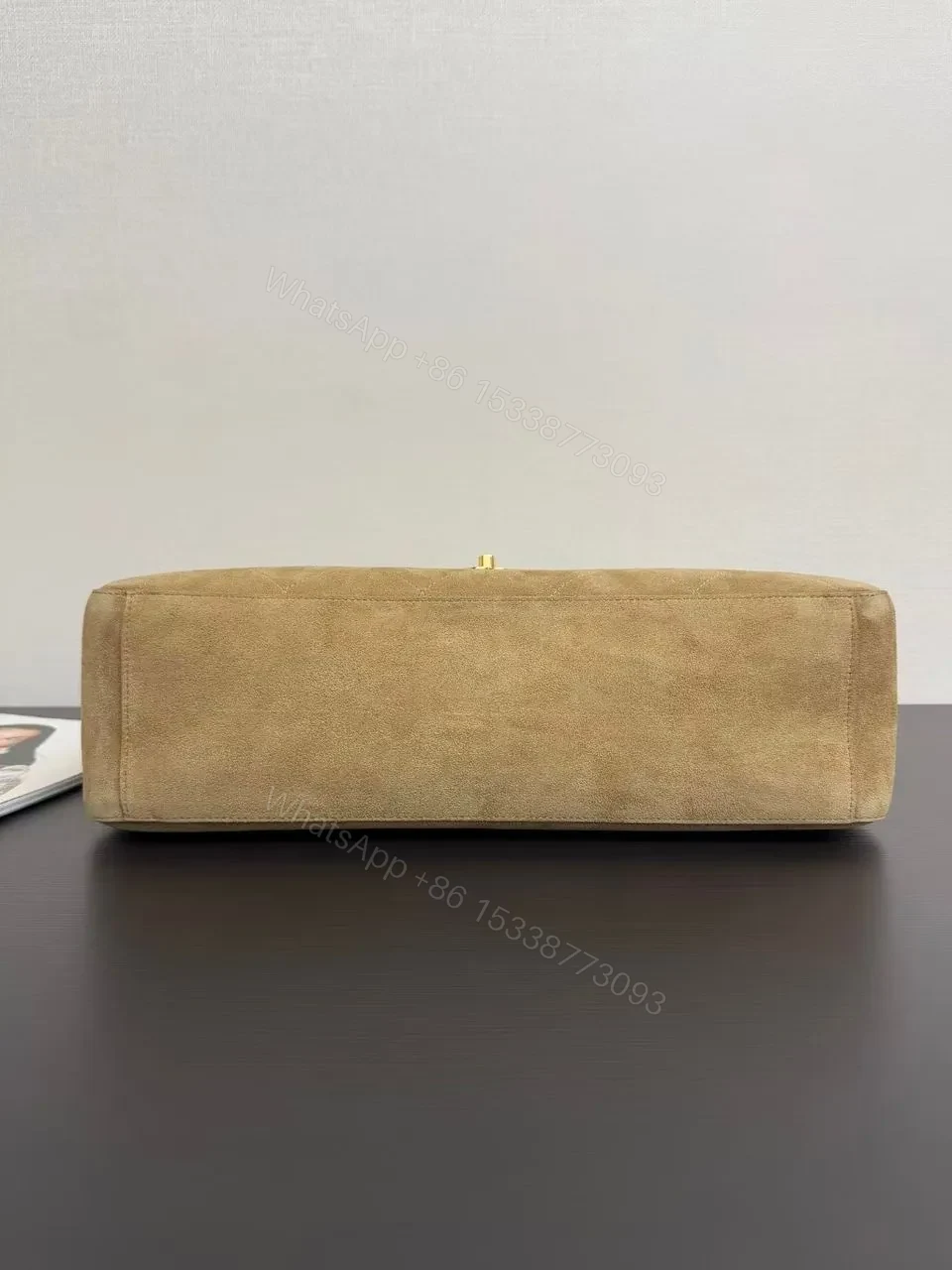 View 9 of Chanel Suede Souplissimo Maxi Flap large