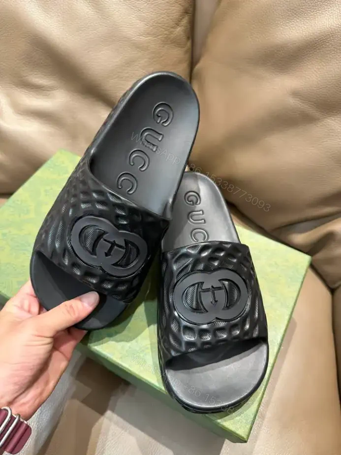 View 2 of GUCCI MEN’S INTERLOCKING G SLIDE SANDAL – SDG023